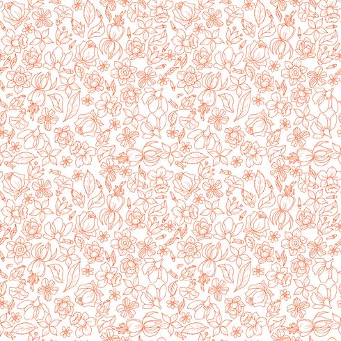 Flower Seamless Pattern vector