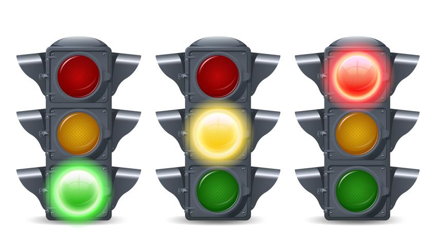Traffic Lights Set vector