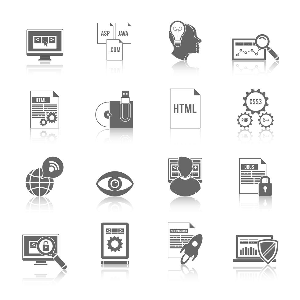 Programmer Icon Black 427394 Vector Art at Vecteezy