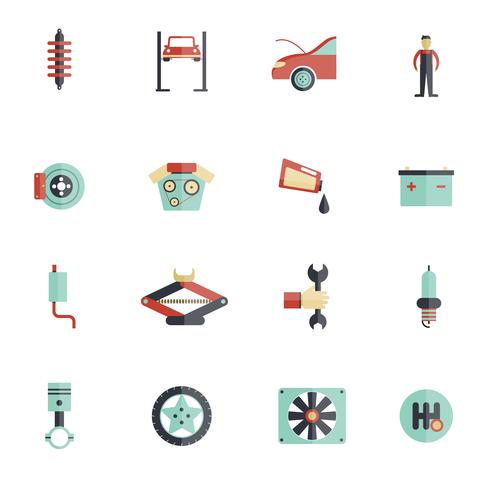 Auto Service Flat Icon vector