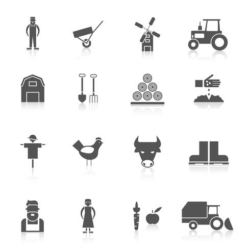 Farm Icon Set vector