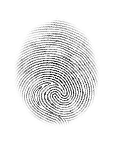 Fingerprint Isolated Illustration vector