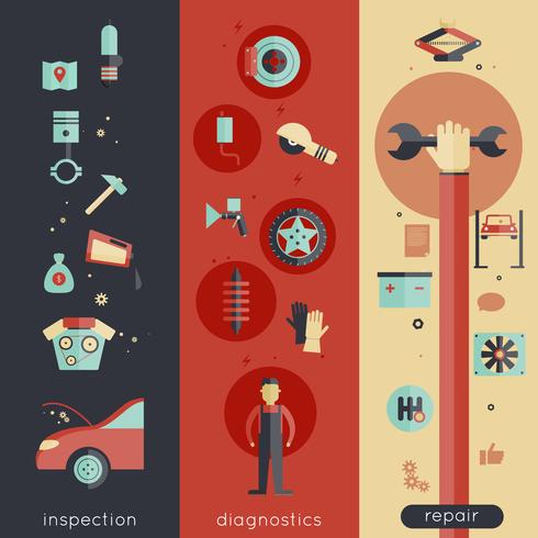 Auto Service Banner Set Download Free Vectors Clipart Graphics Vector Art