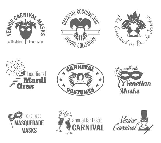 Carnival Label Set vector