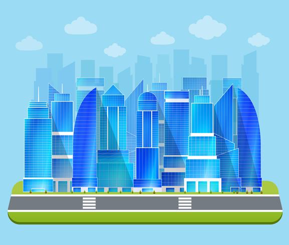 Office industrial cityscape vector