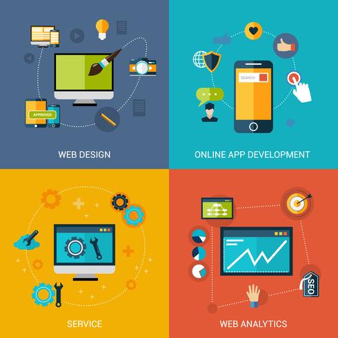 Web Development Set vector