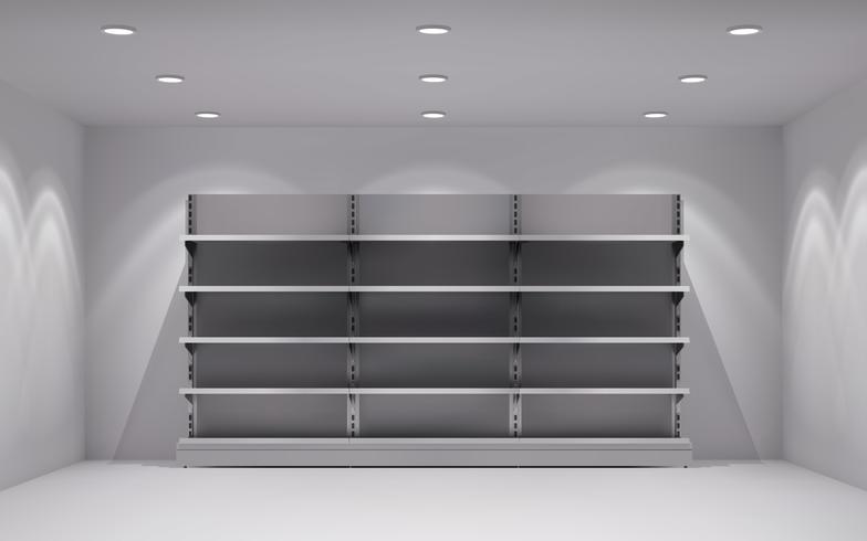 Store Interior Background vector