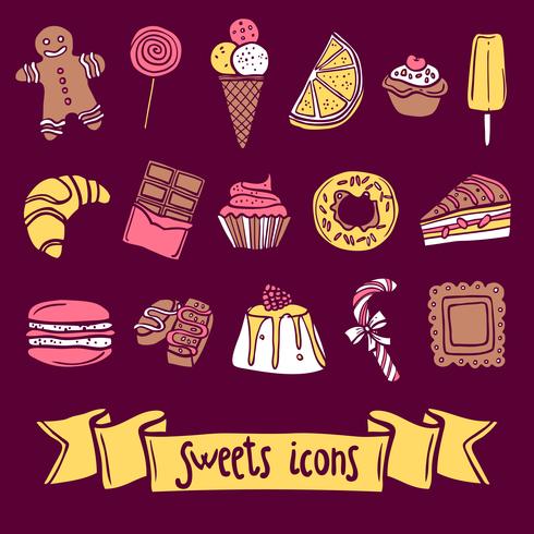 Sweet Icon Set vector