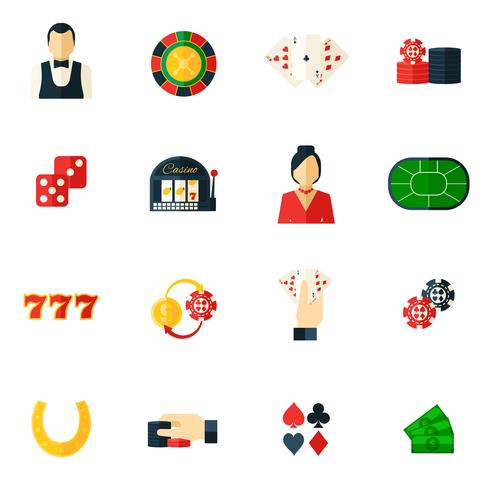 Casino Icon Flat vector