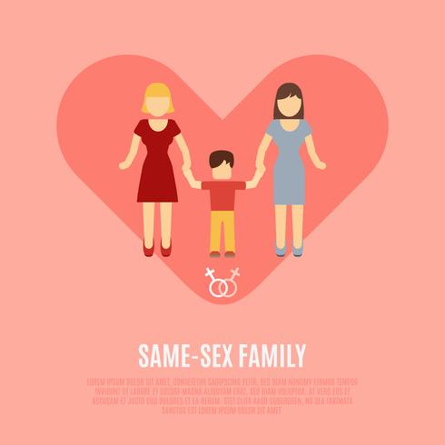 Non-traditional family icon  vector