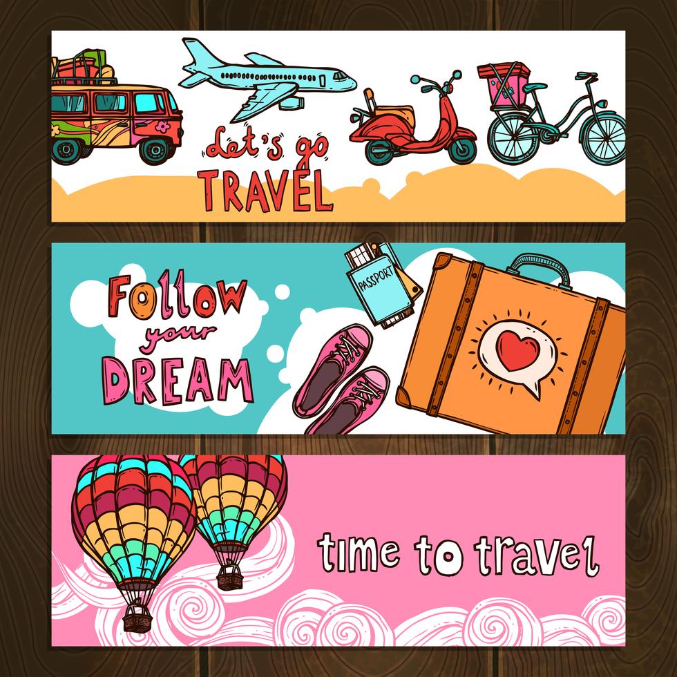 travel banner illustrator