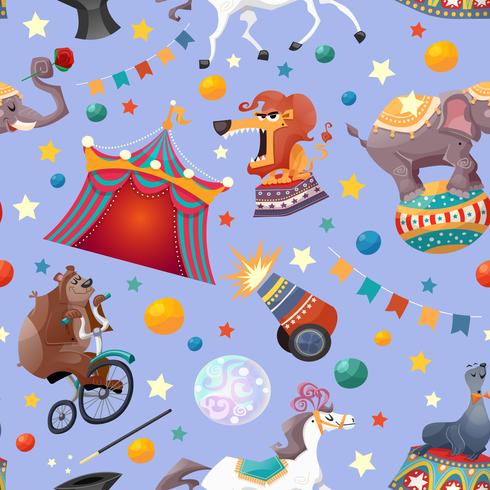 Circus Seamless Pattern vector