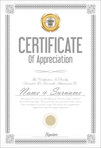 Certificate vector