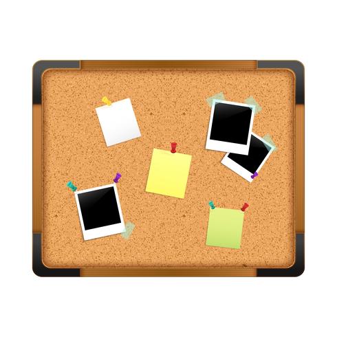 Cork Notice Board vector