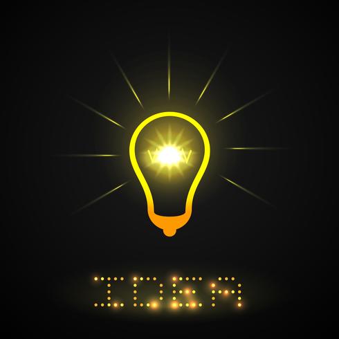 idea light bulb vector