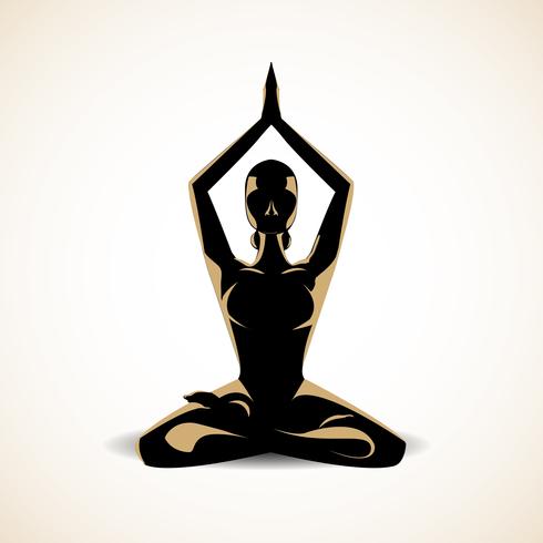 yoga meditation vector