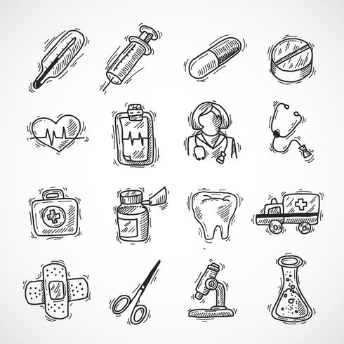 Medical And Healthcare Icons vector