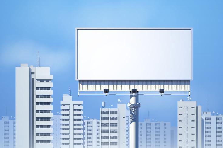 Outdoor Billboard Realistic vector