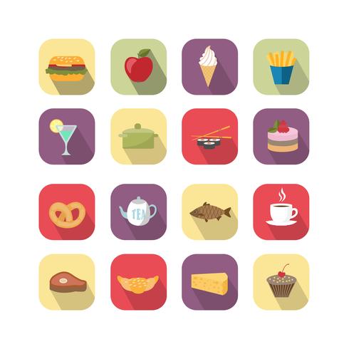 Food design elements vector