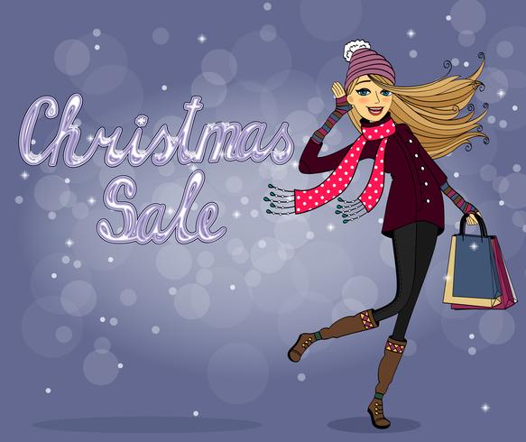 Christmas sale vector