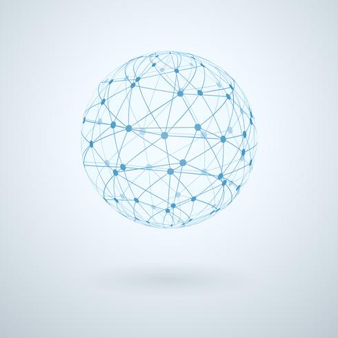Global network icon vector