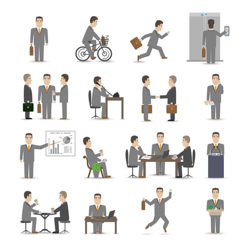 Office people set vector
