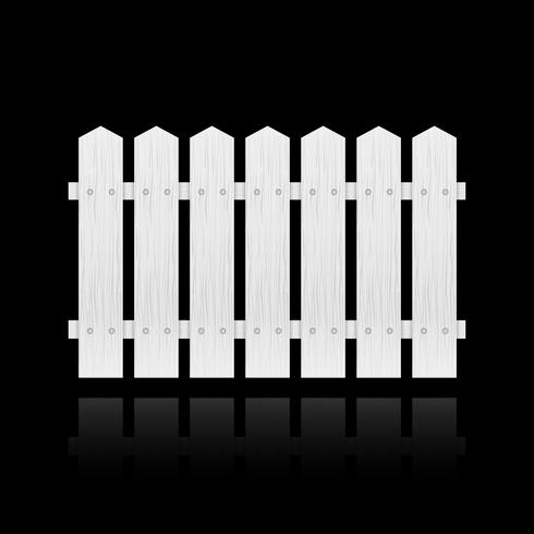 White fence tile vector