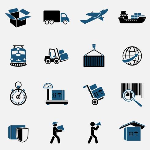 Logistic Icons Set vector