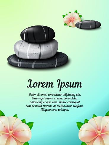 Spa invitation card or flyer vector