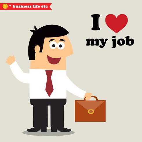 I love my job vector