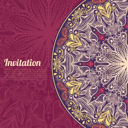 Invitation card vector