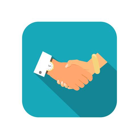 Business person handshake vector