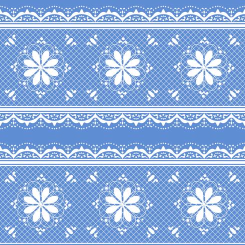 Floral lace pattern for design vector