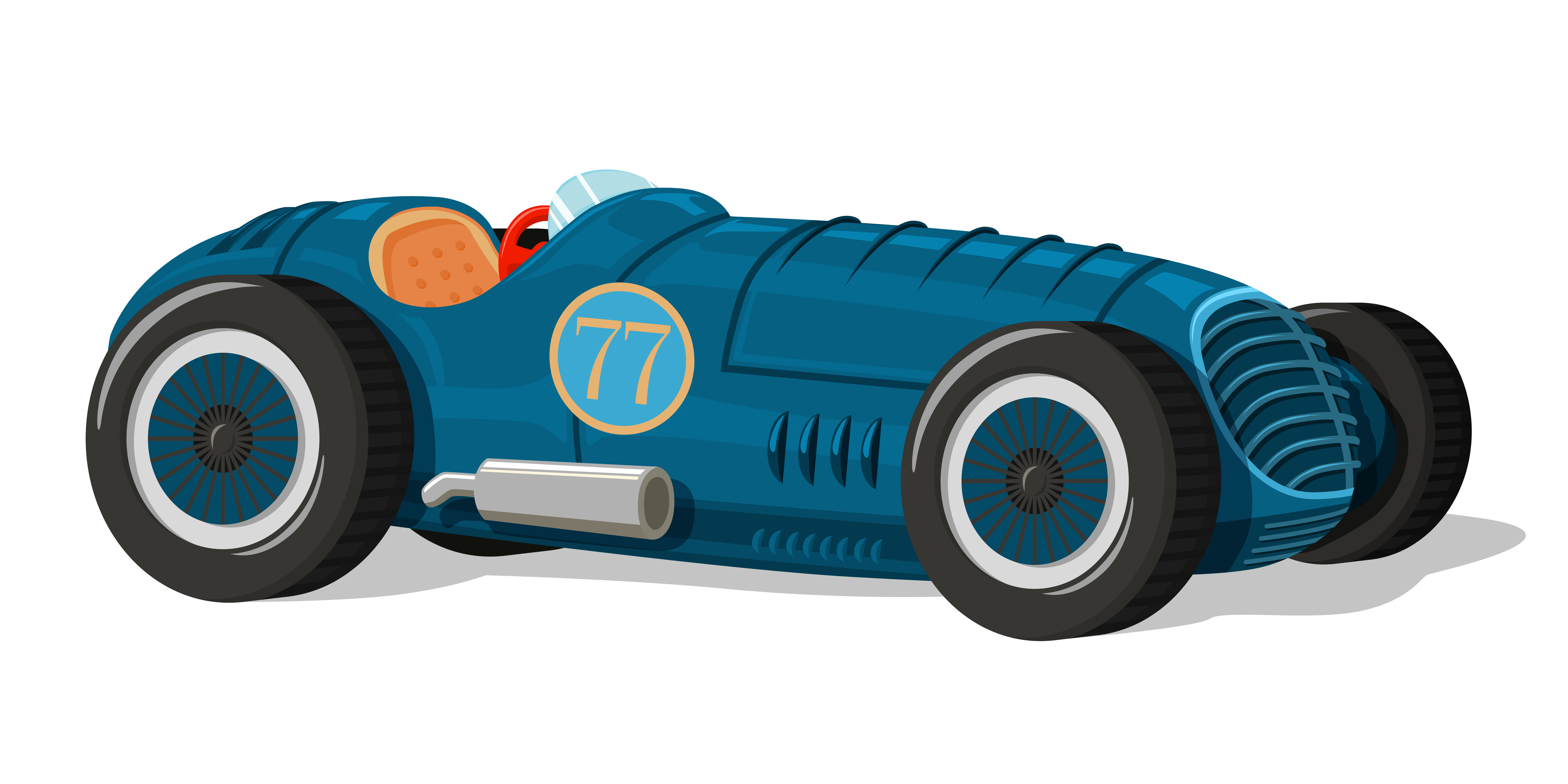 Download Retro racing car icon 429747 Vector Art at Vecteezy