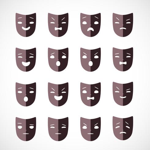 theater mask vector