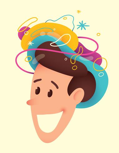 Ilustración de salud mental vector