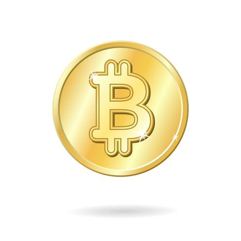 Signo de moneda bitcoin vector