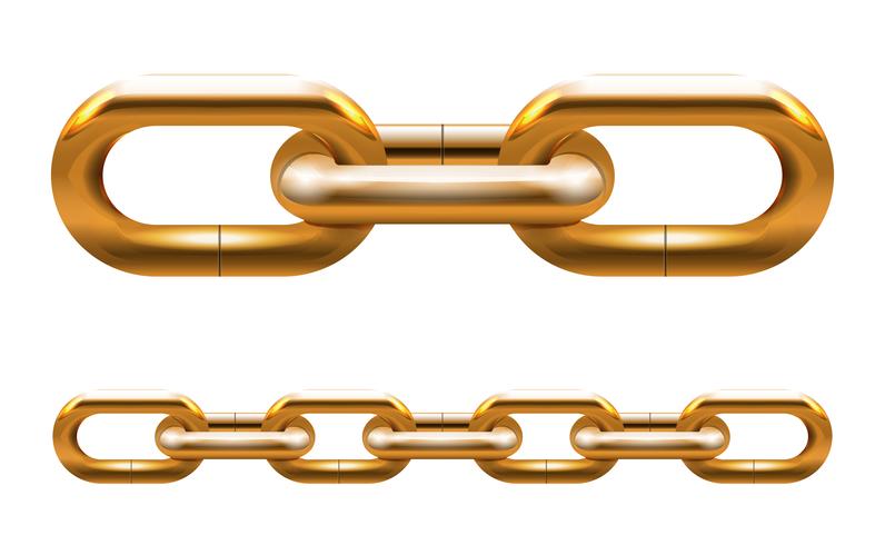 golden chain vector
