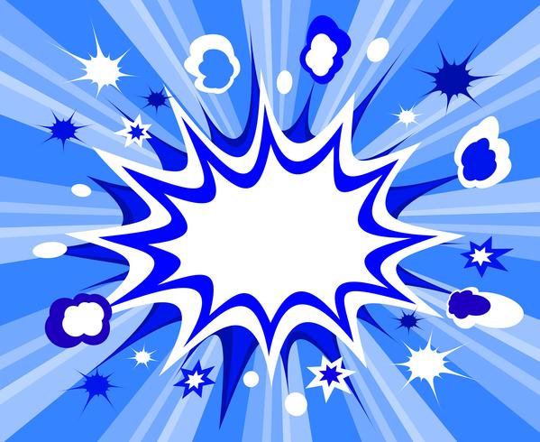 Burst background, comic style vector
