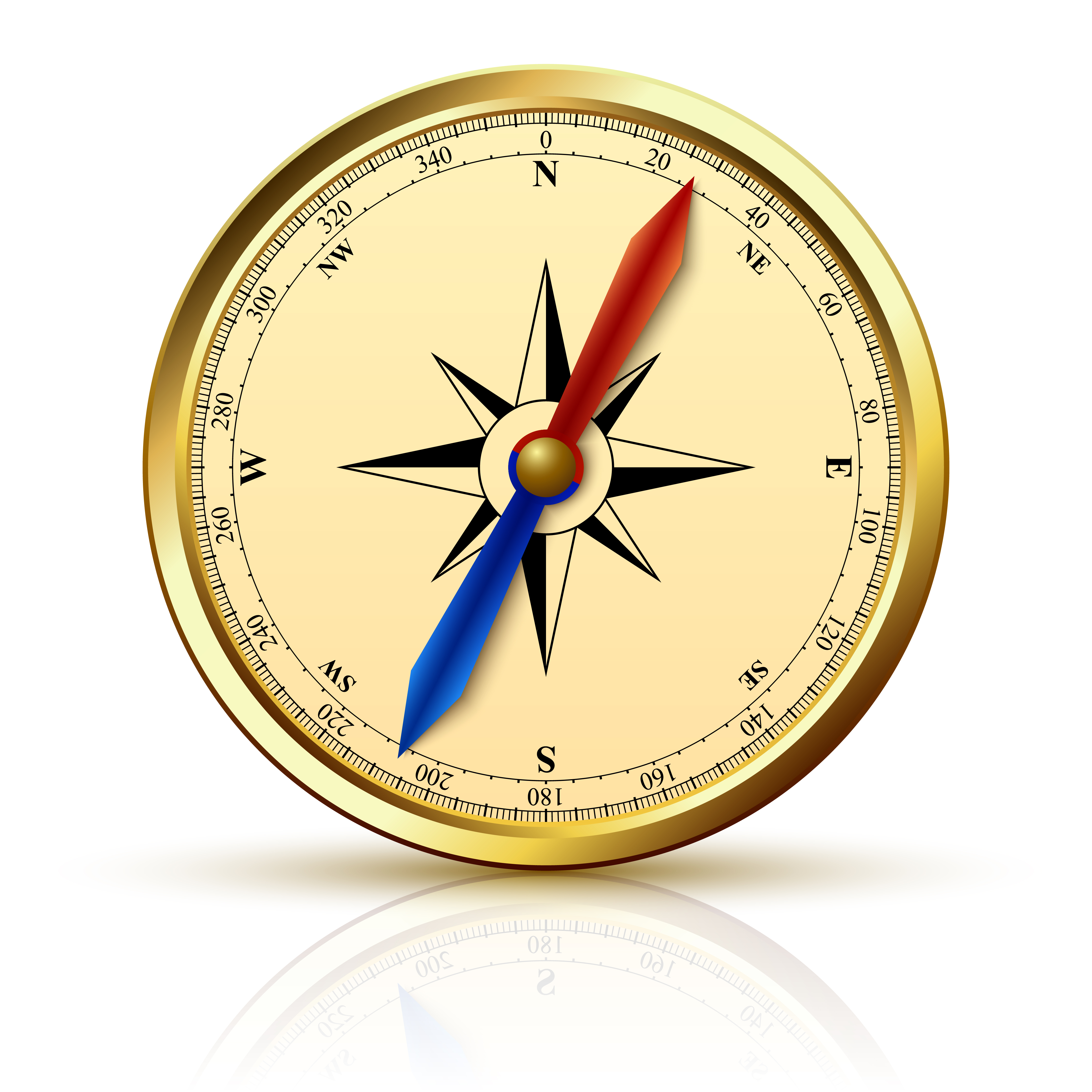 Navigation compass golden emblem 430040 Vector Art at Vecteezy