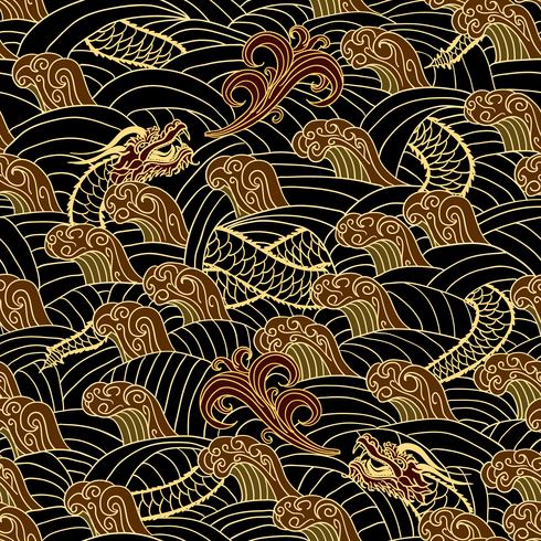 Oriental traditional seamless pattern vector