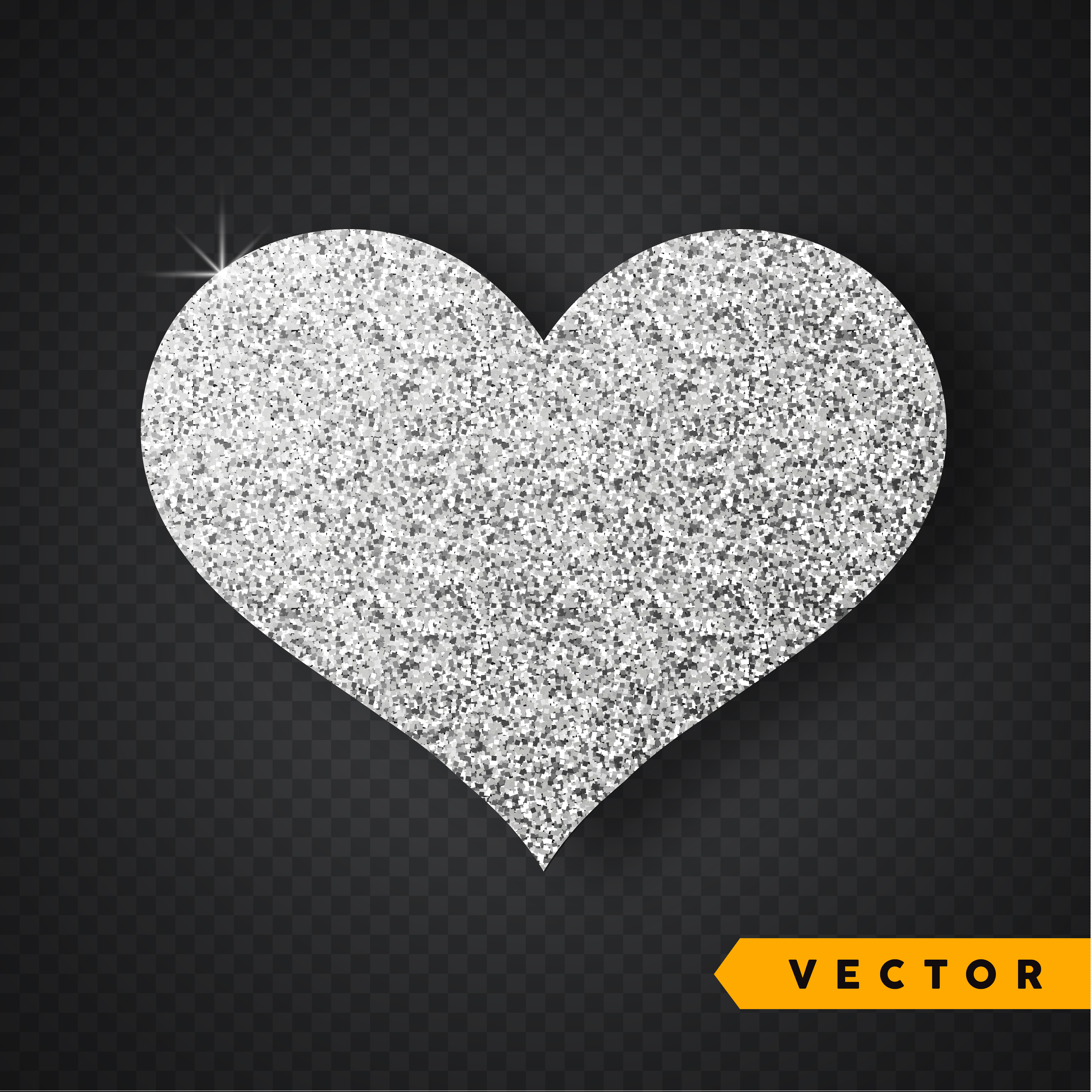Download Silver Sparkles Heart - Download Free Vectors, Clipart ...