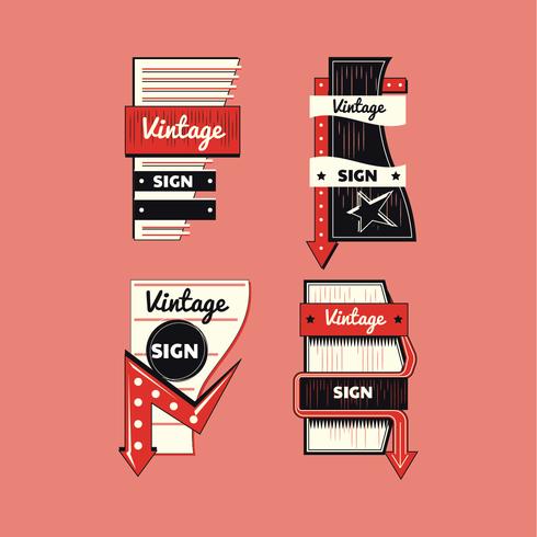 Vintage Sign Template vector