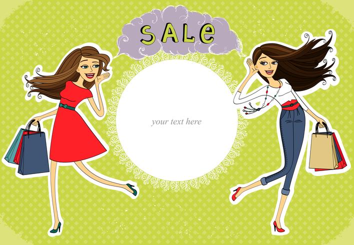 Sale advertisement, invitation banner vector