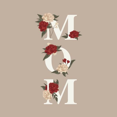 Mom Typography Vector