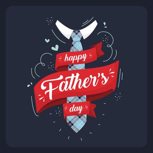 Ejemplo feliz del día de padre vector