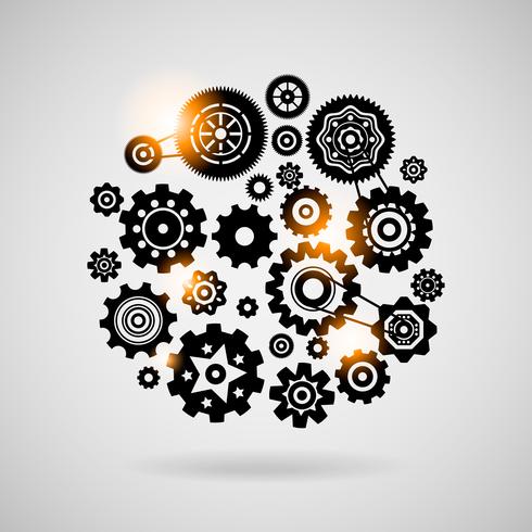 cogs and gears vector