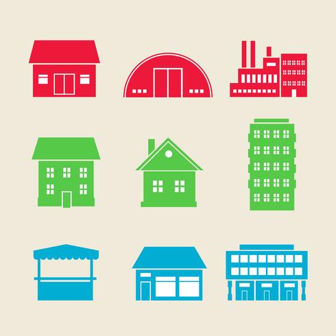 building icons vector