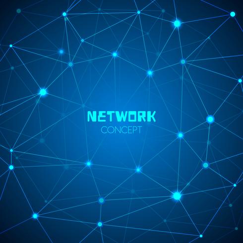 Abstract technology network concept vector