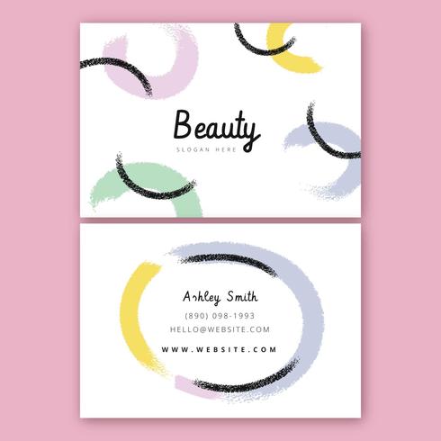 Colorful Business Card Template vector